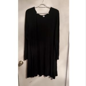 Old Navy Long Sleeve Flare Black Dress